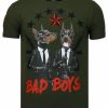 Camisetas local fanatic | Camiseta Hombre - Bad Boys Pinscher - Verde