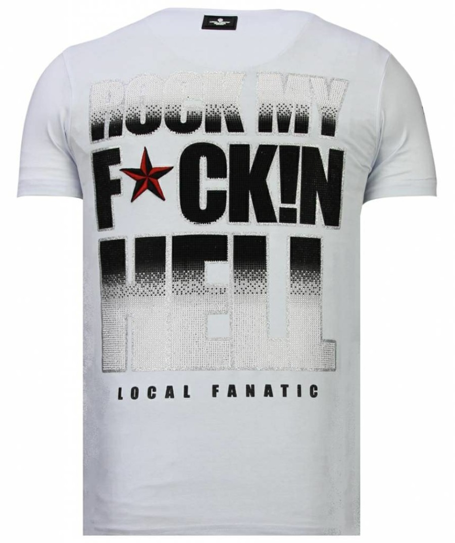 Camisetas local fanatic | Camiseta Hombre - Hellboy - Blanco