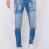 Vaqueros local fanatic | Blue Ripped Skaterjeans Hombre - Slim Fit -1078- Azul