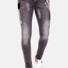 Vaqueros local fanatic | Jeans Hombre - Slim Fit - 1032 -Gris