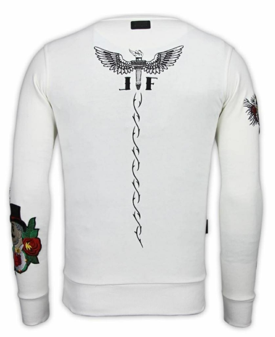 Sudaderas local fanatic | Sudadera Hombre Bordado - Mcgregor Tattoo - Blanco