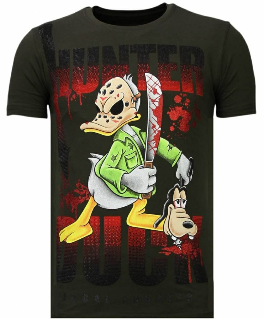 Camisetas local fanatic | Camiseta Hombre - Hunter Duck - Verde