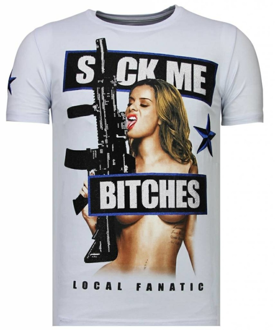 Camisetas local fanatic | Camiseta Hombre - Young Rich Famous - Blanco