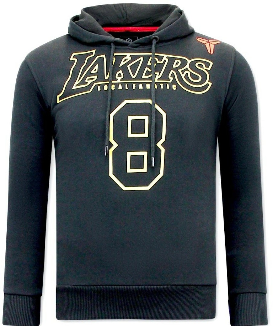 Sudaderas local fanatic | Hombres Con Capucha - Lakers Bryant 8 - Negro