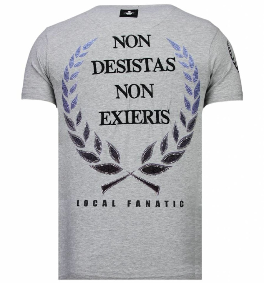 Camisetas local fanatic | Camiseta Hombre - Skull Originals - Gris