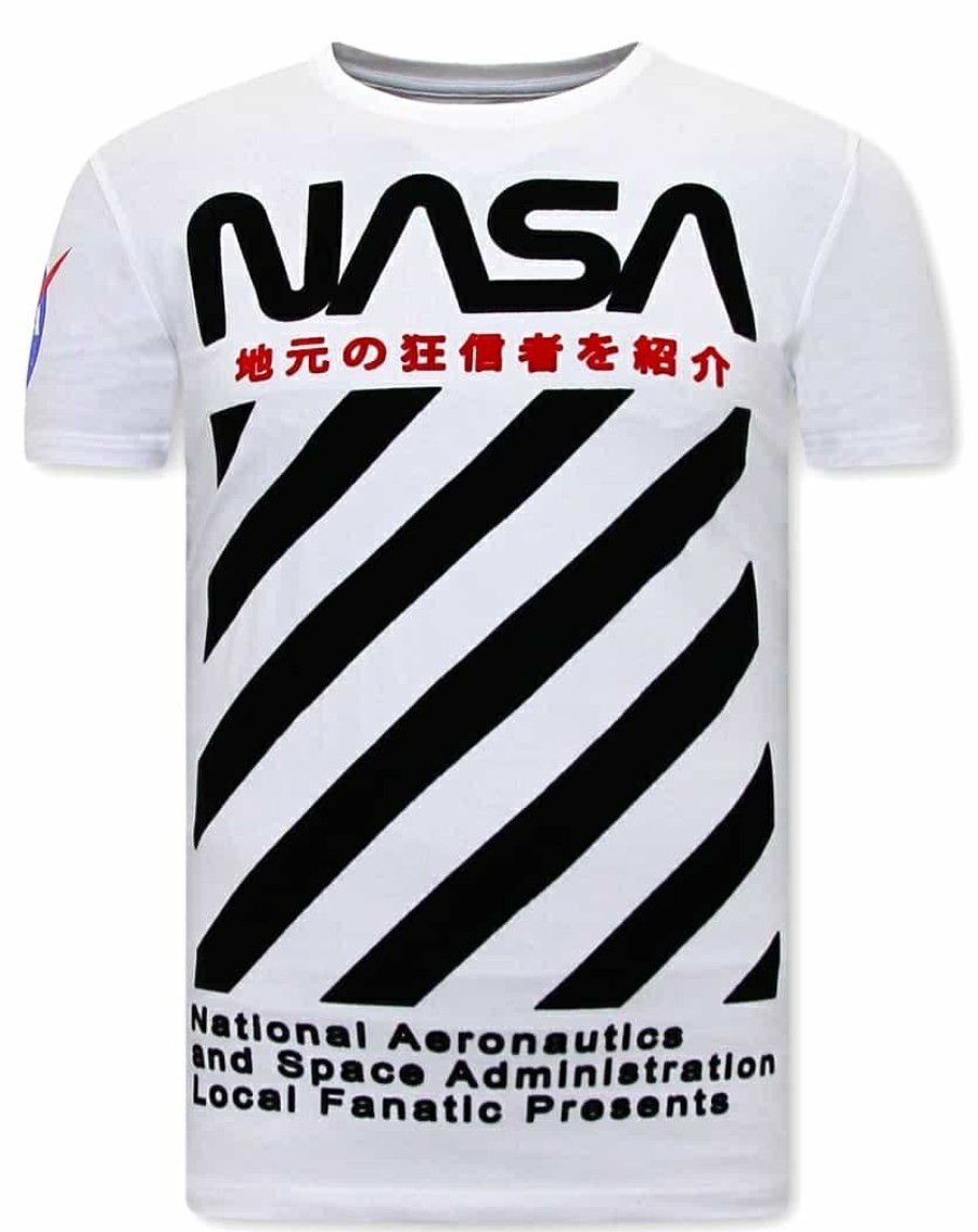 Camisetas local fanatic | Camiseta Hombre - Nasa - Blanco