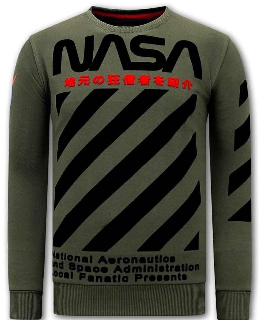 Sudaderas local fanatic | Sudadera Hombre - Nasa- Verde