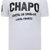 Camisetas local fanatic | Camiseta Hombre - El Chapo - Blanco