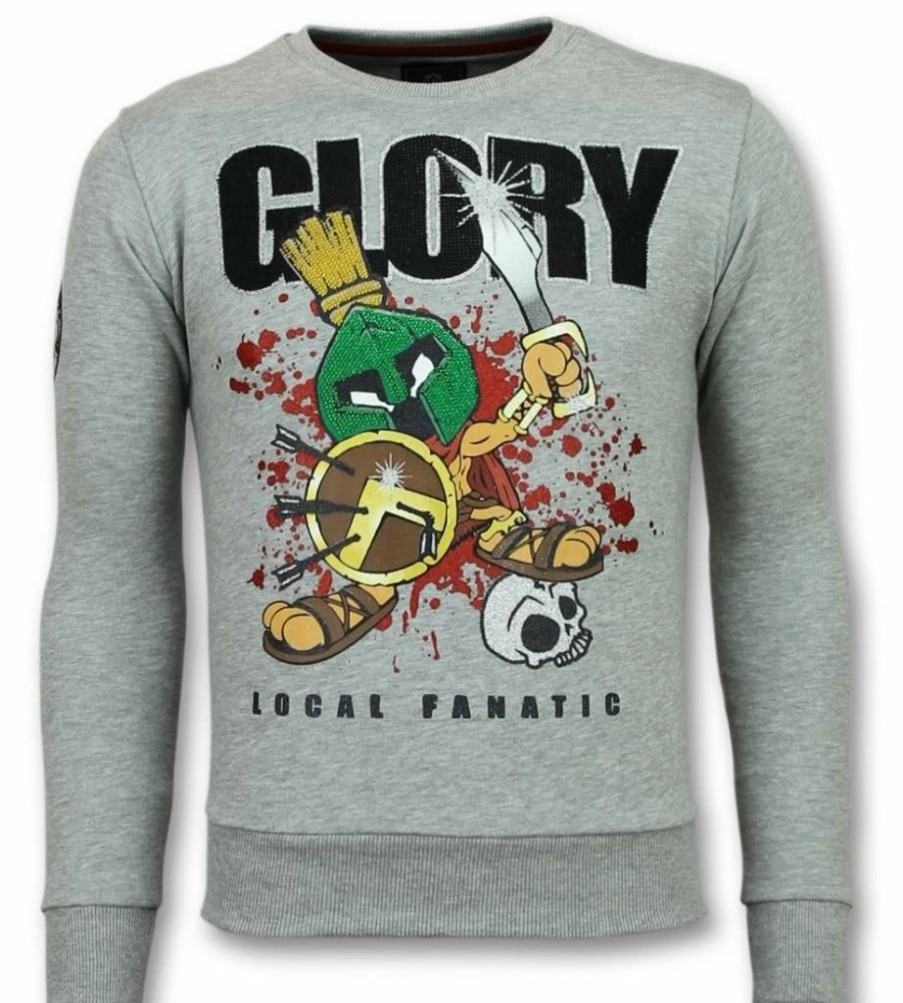 Sudaderas local fanatic | Sudadera Hombre - Glory Martial - Gris