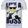 Camisetas local fanatic | Camiseta Hombre - Like A Boss - Blanco