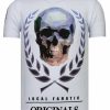 Camisetas local fanatic | Camiseta Hombre - Skull Originals - Blanco