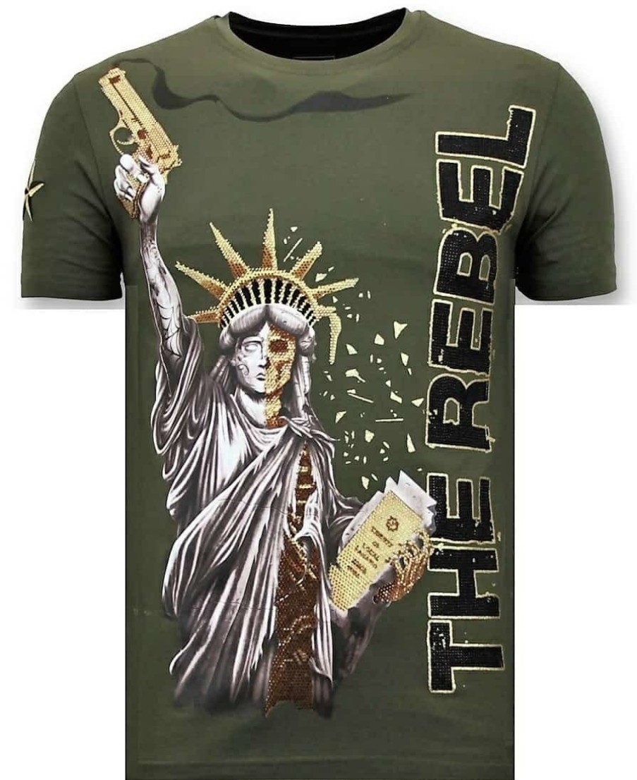 Camisetas local fanatic | Camiseta Hombre - The Rebel - Verde