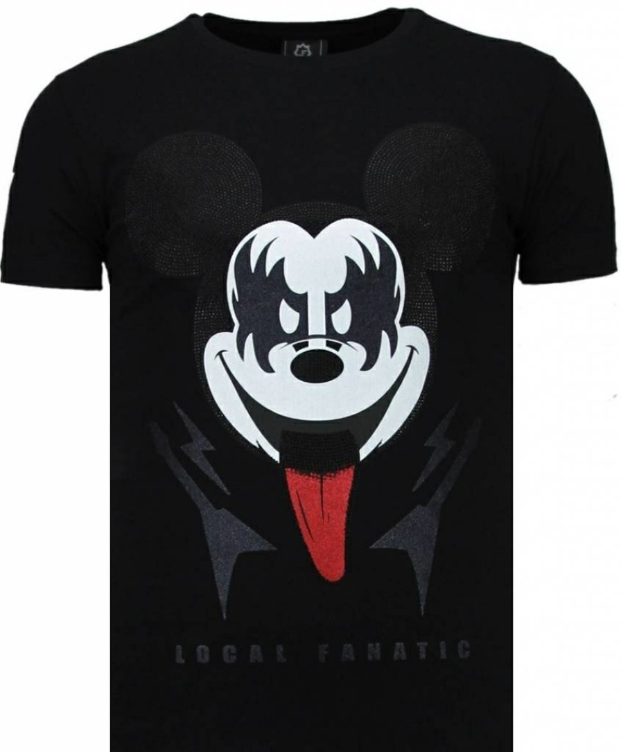 Camisetas local fanatic | Camiseta Hombre - Kiss My Mickey - Negro