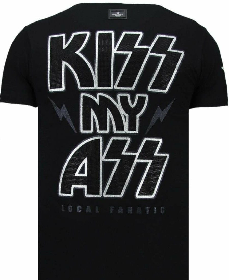 Camisetas local fanatic | Camiseta Hombre - Kiss My Mickey - Negro