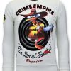 Sudaderas local fanatic | Sudadera Hombre - Crime Empire - Blanco