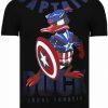 Camisetas local fanatic | Camiseta Hombre - Captain Duck - Negro