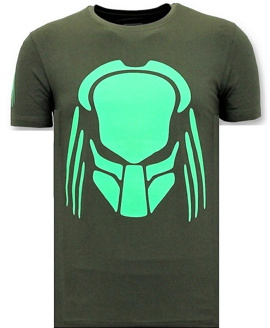 Camisetas local fanatic | Camiseta Hombre - Predator Neon - Verde