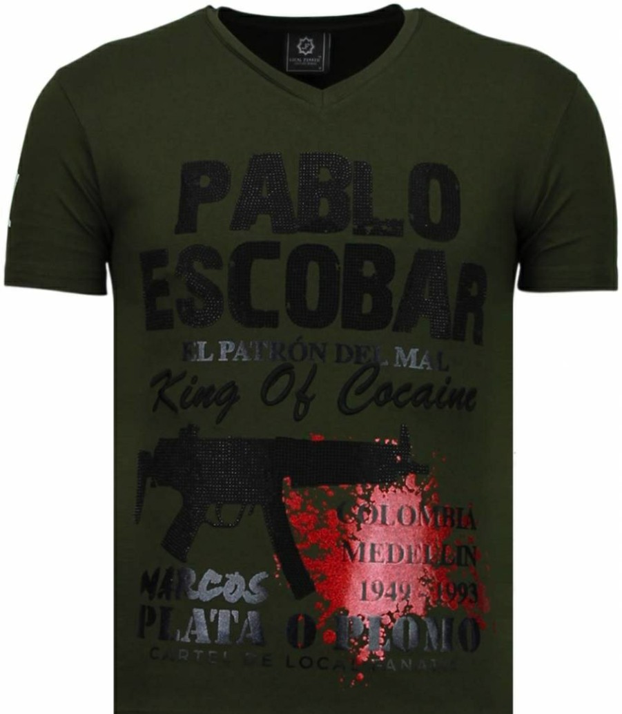 Camisetas local fanatic | Camiseta Hombre - Pablo Escobar Narcos - Verde