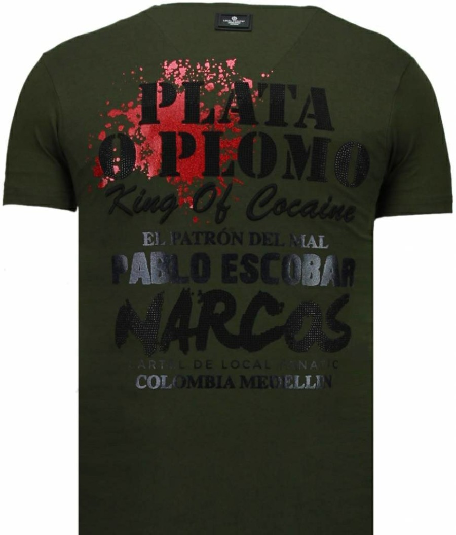 Camisetas local fanatic | Camiseta Hombre - Pablo Escobar Narcos - Verde