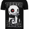 Camisetas local fanatic | Camiseta Hombre - Terror Panda - Negro