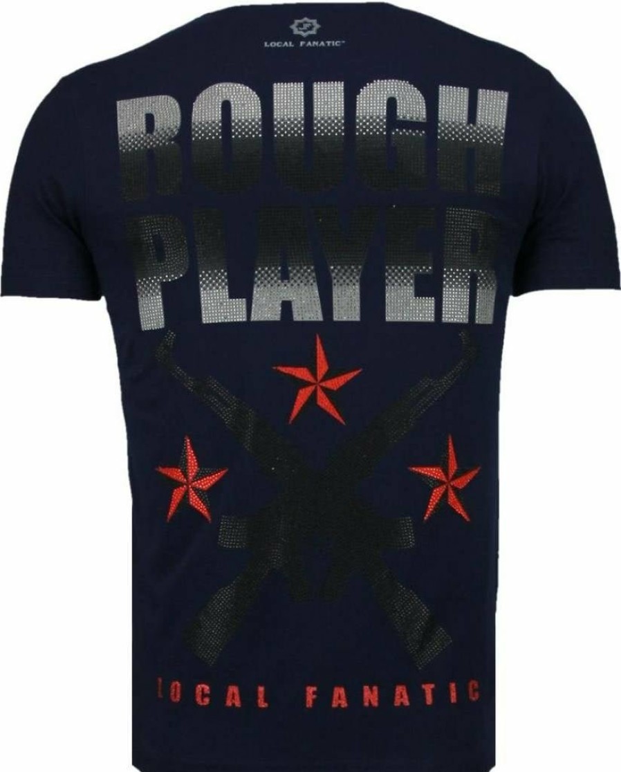 Camisetas local fanatic | Camiseta Hombre - Rough Player - Azul