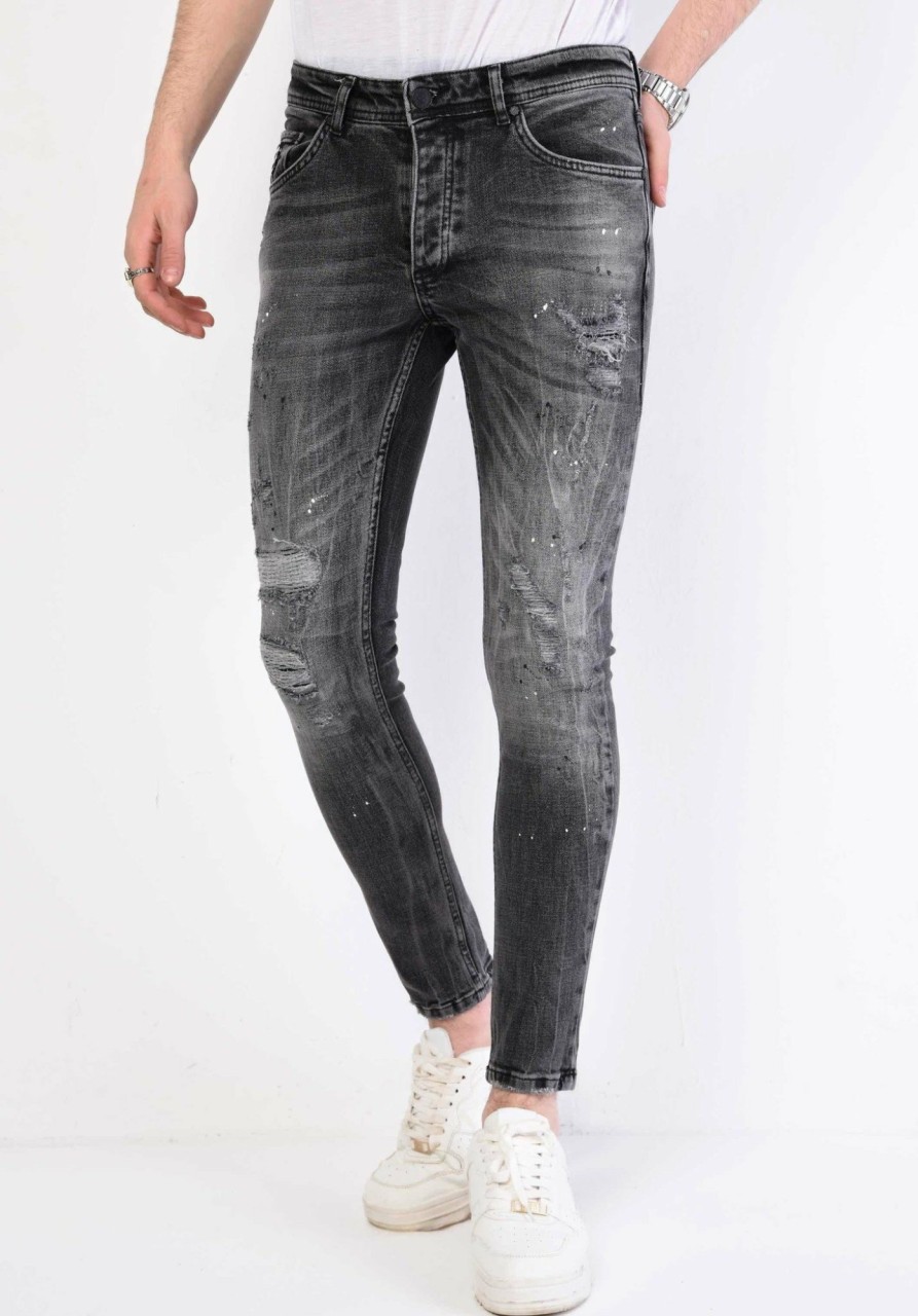 Vaqueros local fanatic | Jeans Hombre - Slim Fit - 1069 -Gris