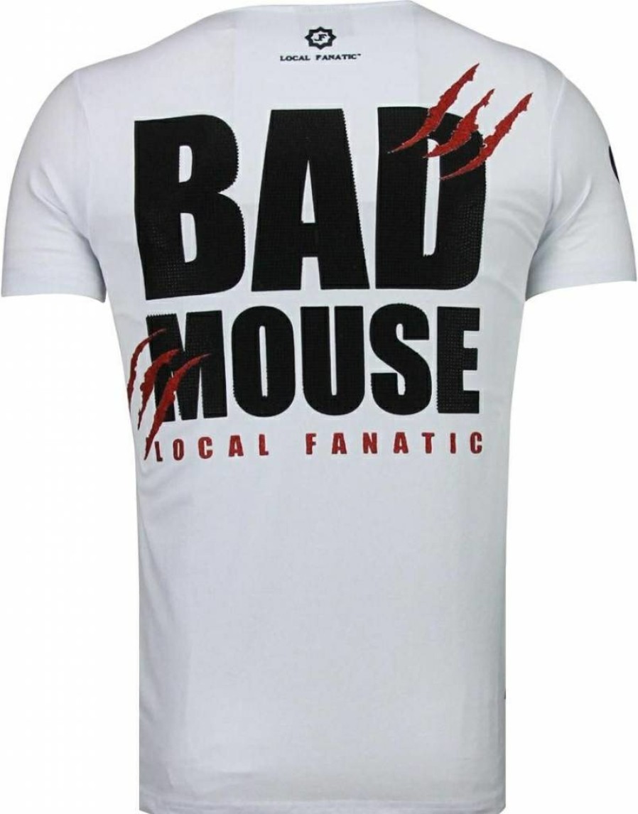 Camisetas local fanatic | Camiseta Hombre - Bad Mouse - Blanco