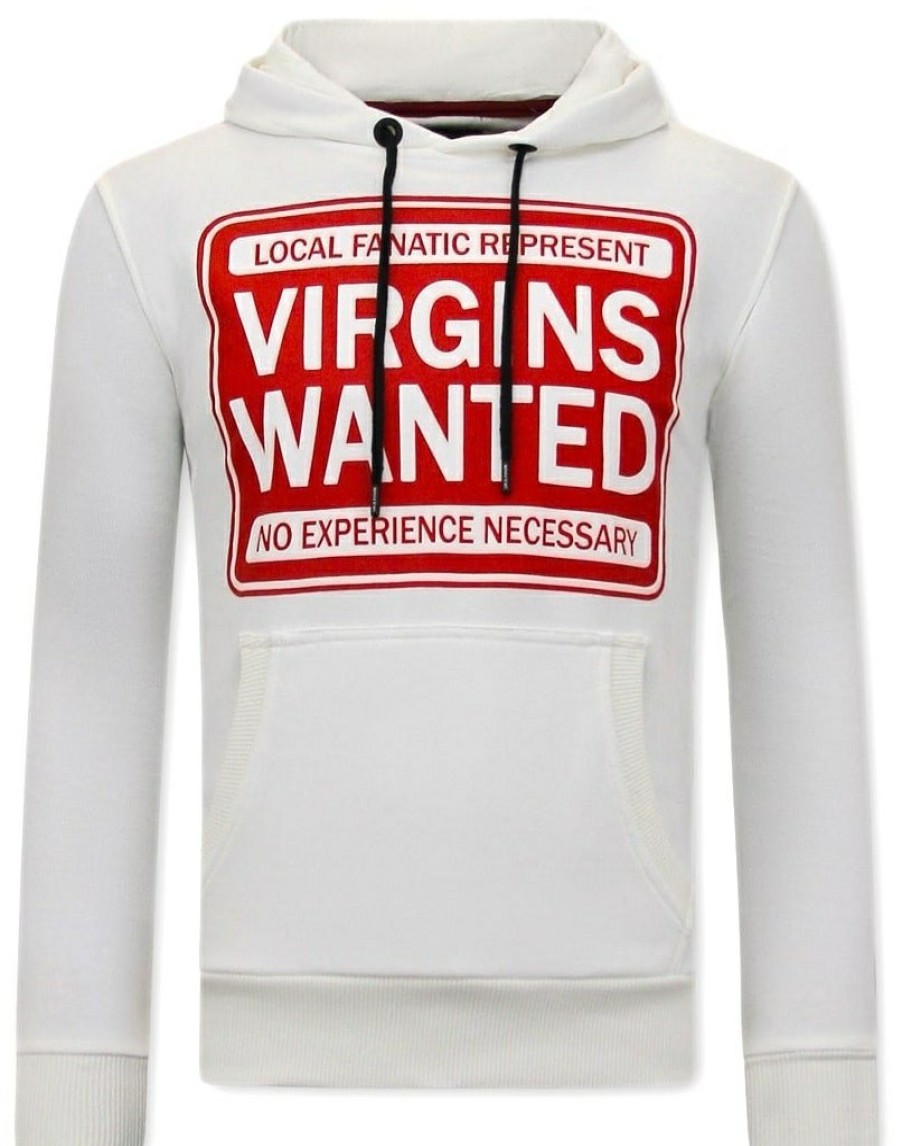 Sudaderas local fanatic | Hombres Con Capucha - Virgins Wanted - Blanco