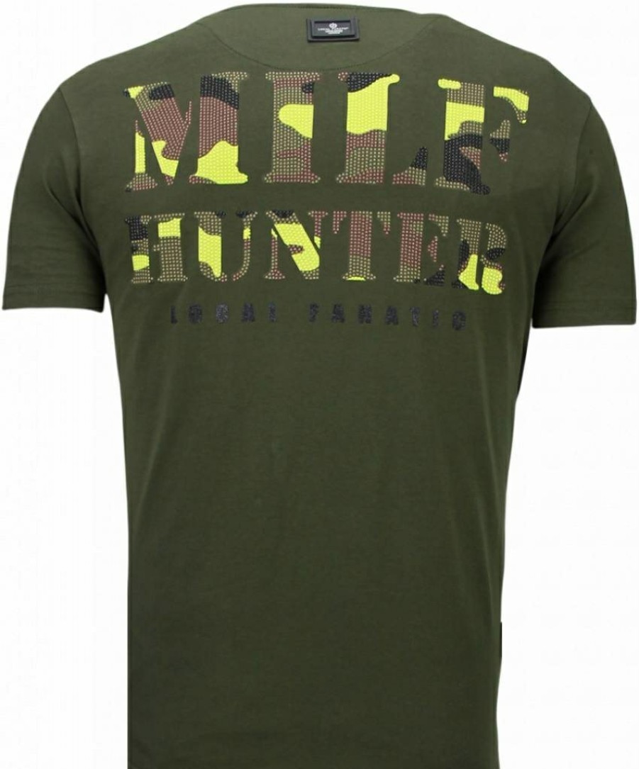 Camisetas local fanatic | Camiseta Hombre - Milf Hunter - Verde