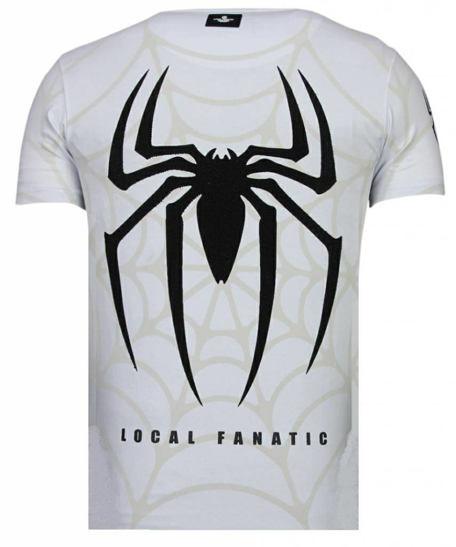 Camisetas local fanatic | Camiseta Hombre - The Beast Spider - Blanco