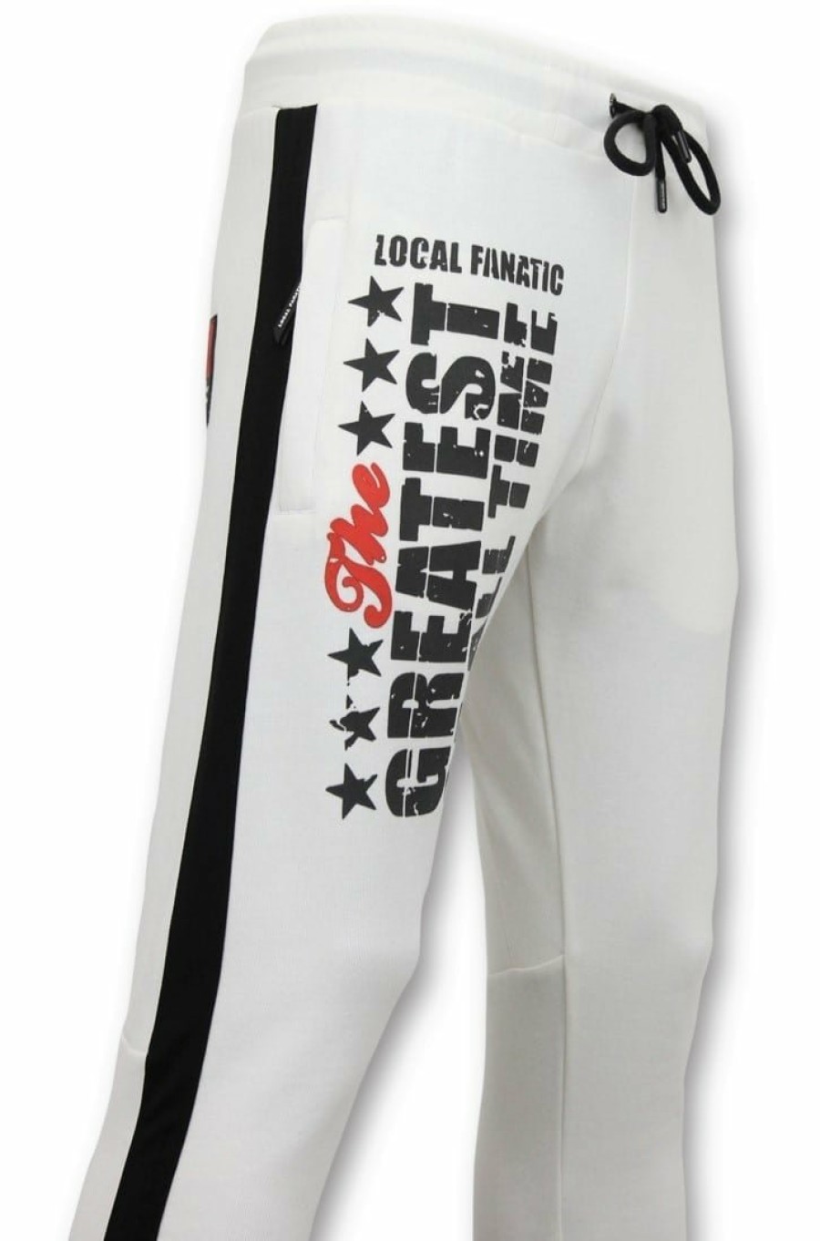 Chandals local fanatic | Pantalones De Chandal Hombres- Muhammad Ali - Blanco