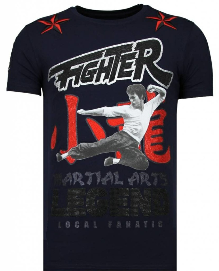 Camisetas local fanatic | Camiseta Hombre - Fighter Legend - Azul