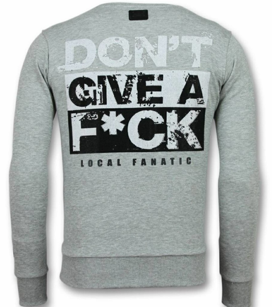 Sudaderas local fanatic | Sudadera Hombre - Mfckr! - Gris