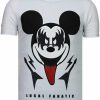 Camisetas local fanatic | Camiseta Hombre - Kiss My Mickey - Blanco