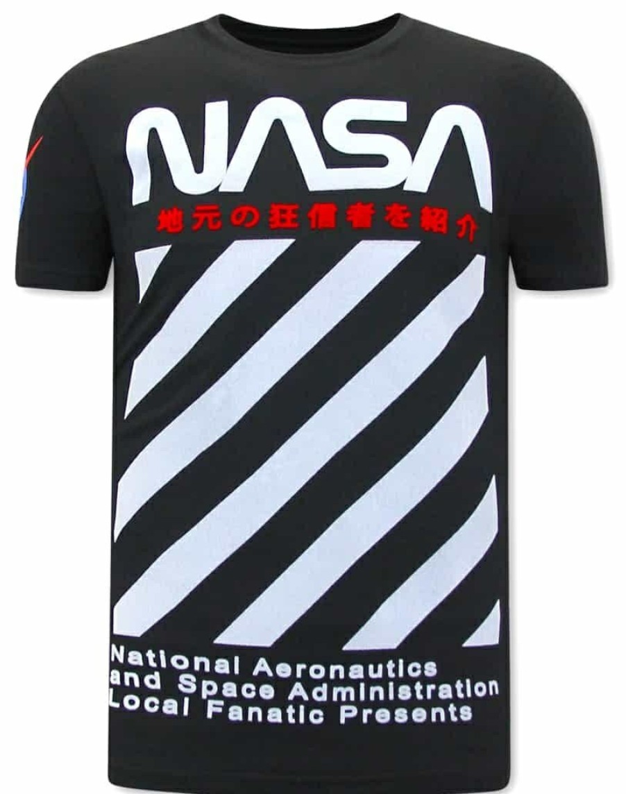 Camisetas local fanatic | Camiseta Hombre - Nasa - Negro