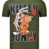 Camisetas local fanatic | Camiseta Hombre - Killer Bunny - Verde