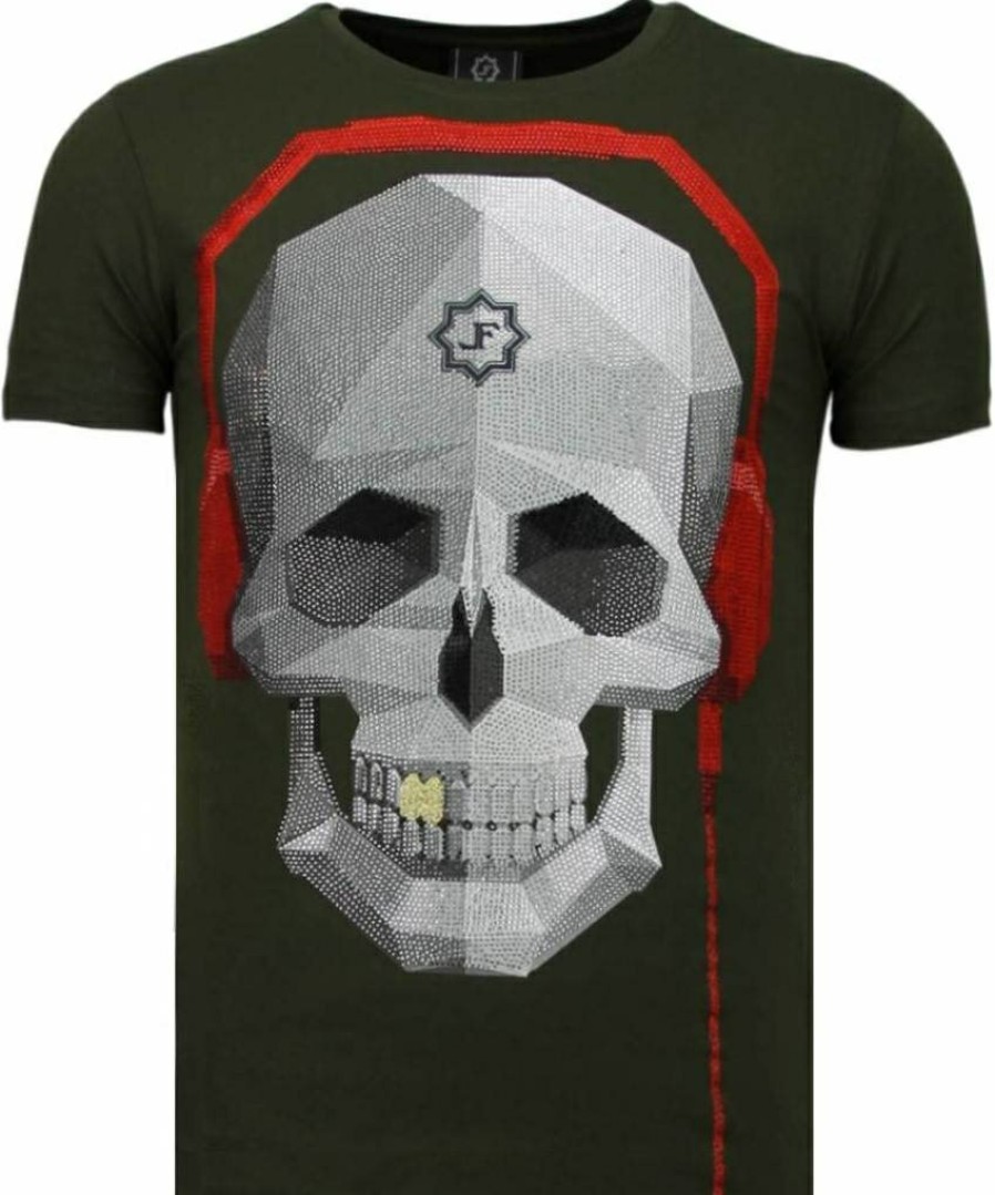 Camisetas local fanatic | Camiseta Hombre - Skull Beat - Verde