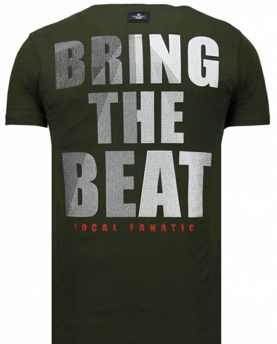 Camisetas local fanatic | Camiseta Hombre - Skull Beat - Verde