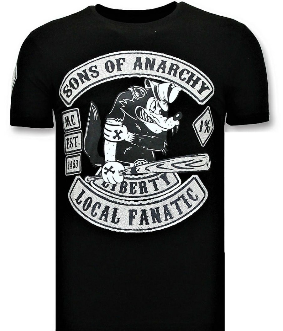 Camisetas local fanatic | Camiseta Hombre - Sons Of Anarchy - Negro