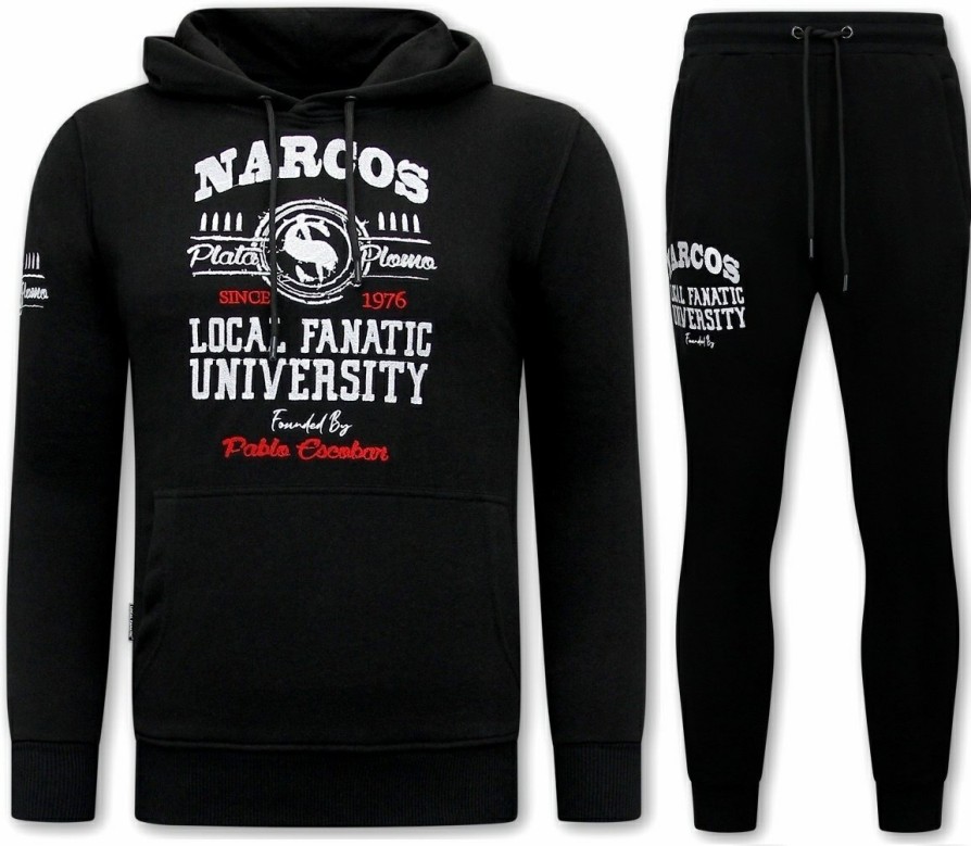 Chandals local fanatic | Chandal Hombres- Narcos University - Negro