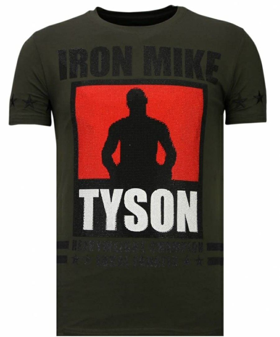 Camisetas local fanatic | Camiseta Hombre - Ironmike Tyson - Verde