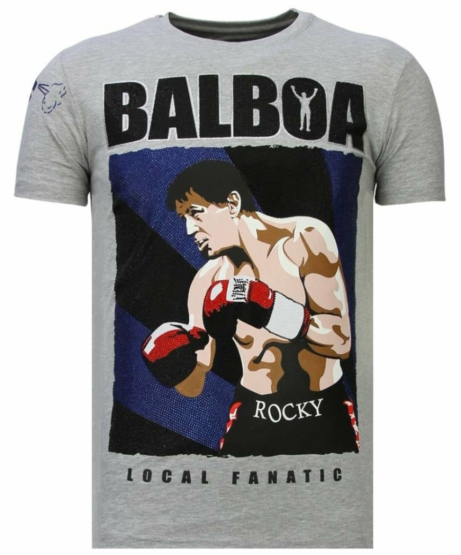 Camisetas local fanatic | Camiseta Hombre - Balboa - Gris