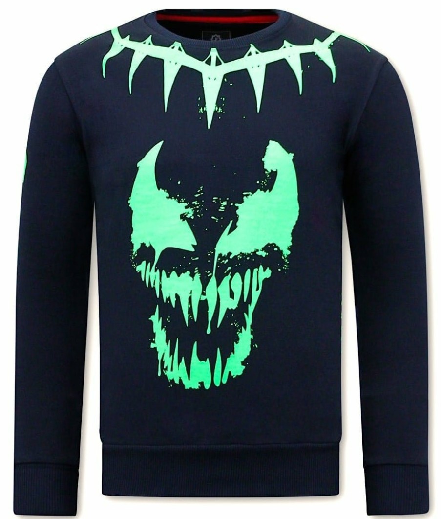 Sudaderas local fanatic | Sudadera Hombre - Neon Venom - Azul