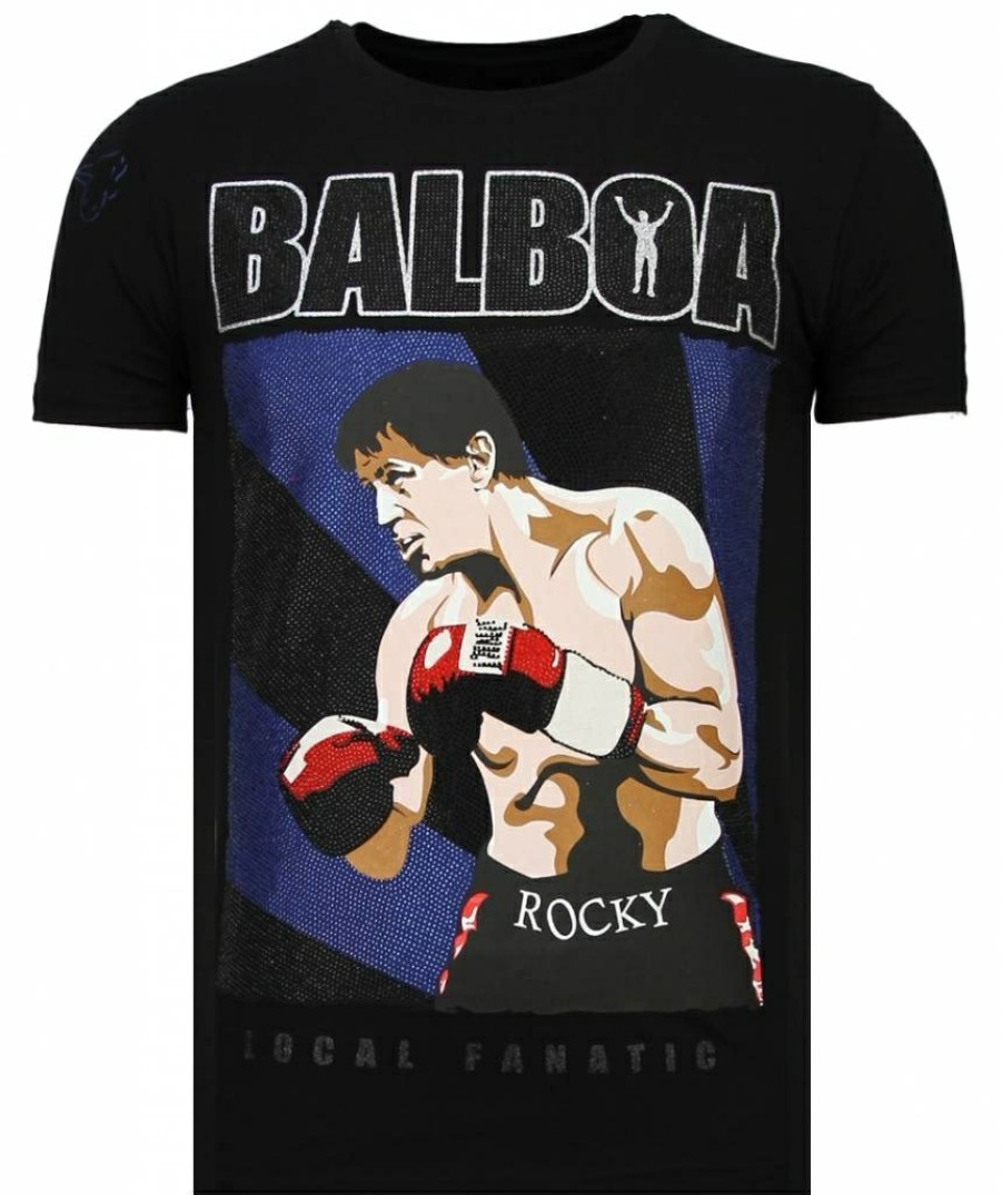 Camisetas local fanatic | Camiseta Hombre - Balboa - Negro