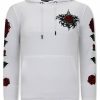 Sudaderas local fanatic | Hombres Con Capucha - Love & Roses - Blanco