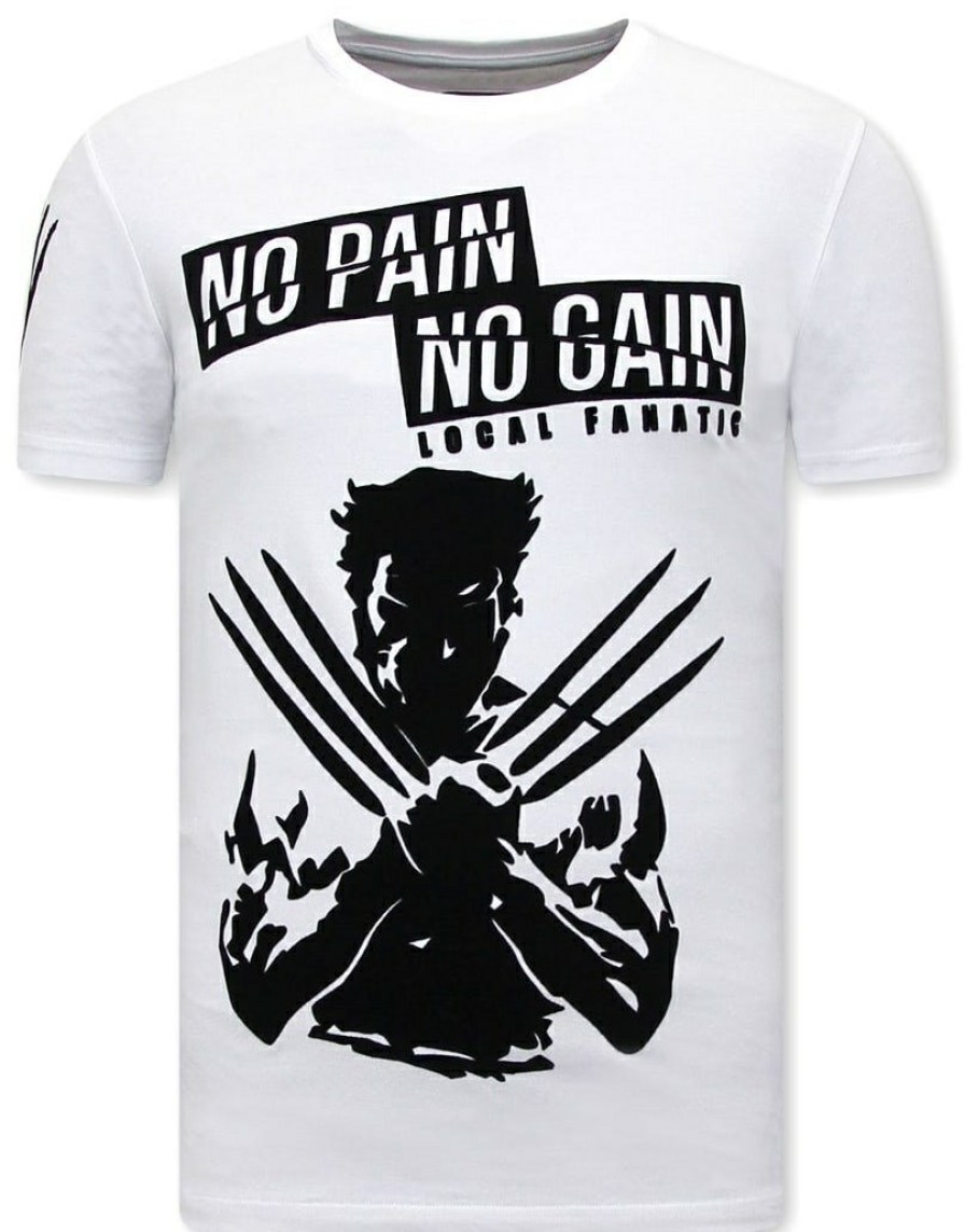 Camisetas local fanatic | Camiseta Hombre - Wolverine - Blanco