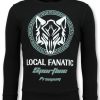 Sudaderas local fanatic | Sudadera Hombre - Sportline Wolf- Negro