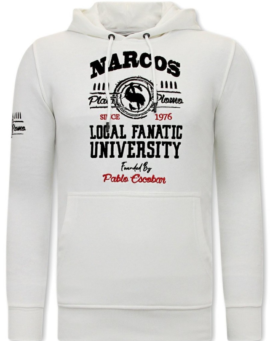 Chandals local fanatic | Chandal Hombres- Narcos University - Blanco