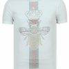 Camisetas local fanatic | Camiseta Hombre - Rhinestone King Fly - Blanco