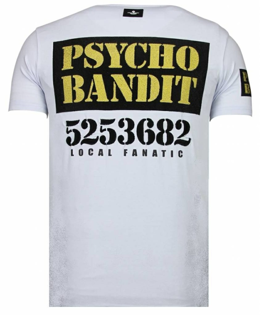 Camisetas local fanatic | Camiseta Hombre - Bad Dog - Blanco